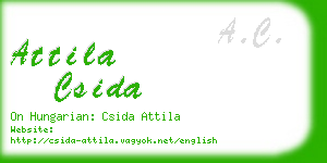 attila csida business card